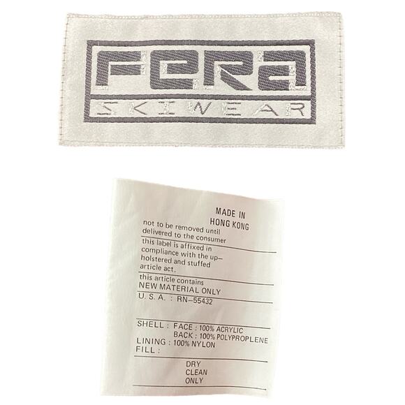 Faux Fur Vintage Women’s FERA Skiwear Vest Made In Hong Kong Size M/ L - Picture 6 of 6